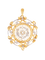 Pendentif Belle Époque - Pendentif rond en or jaune, perles et diamants 58 Facettes 1233.4