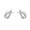 Boucles d'oreilles Art déco - Boucles d'oreilles géométriques en or blanc et diamants 58 Facettes 50469