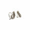 Boucles d'oreilles Art déco - Boucles d'oreilles géométriques en or blanc et diamants 58 Facettes 50469