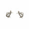 Boucles d'oreilles Art déco - Boucles d'oreilles géométriques en or blanc et diamants 58 Facettes 50469