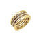 Bague 59 Bulgari B.Zero1 - Bague en or jaune et diamants 58 Facettes 35672