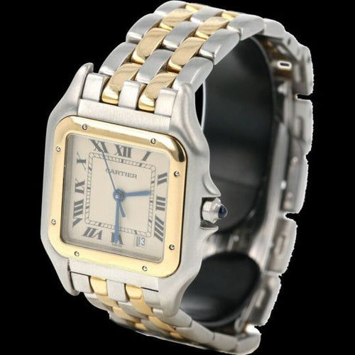 Montre Cartier Panthère - Montre en or jaune et acier 58 Facettes MT46749