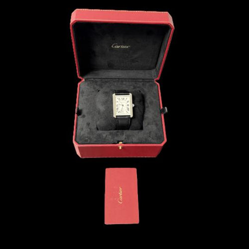 Montre Cartier Tank Solo XL - Montre automatique en acier 58 Facettes MT46812