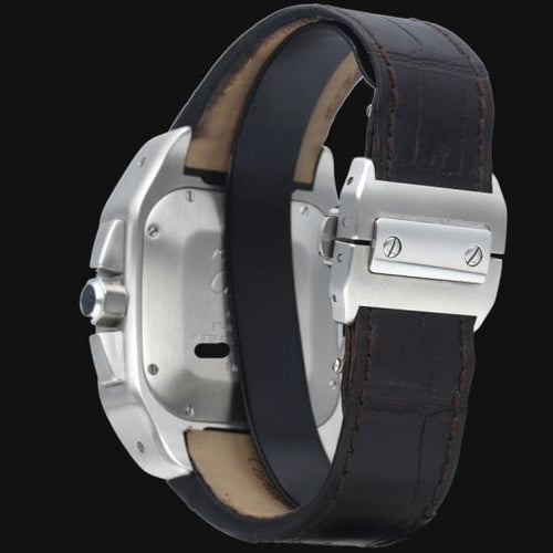 Montre Cartier Santos 100 - Montre en acier 58 Facettes MT46809