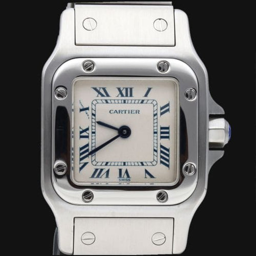 Montre Cartier Santos Galbée PM - Montre en acier 58 Facettes MT46676