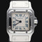 Montre Cartier Santos Galbée PM - Montre en acier 58 Facettes MT46676