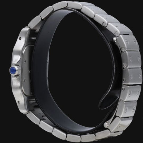 Montre Cartier Santos Galbée - Montre PM en acier 58 Facettes MT46676