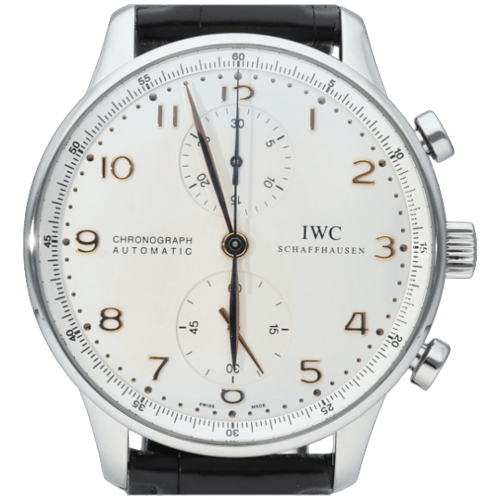 Montre IWC Portuguese - Montre Chronograph en acier 58 Facettes MT46822