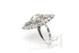Bague 52 Bague marquise années 70 en or blanc 18 carats et diamants 58 Facettes 23796