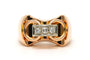 Bague 56 Bague Art déco en or jaune 18 carats et diamants 58 Facettes 23799