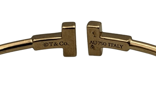 Bracelet Tiffany & Co T Wire - Bracelet en or rose 18K 58 Facettes EPO POMPE