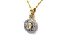 Pendentif Pendentif contemporain en or jaune 18 carats et diamants 58 Facettes B874