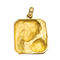 Pendentif Médaille Vierge à l'Enfant en or jaune 18K 58 Facettes CL193