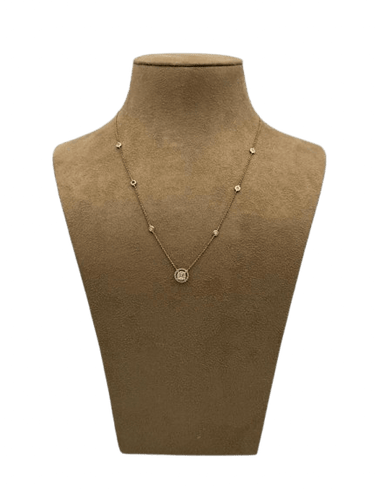 Collier Collier en or jaune 18K et diamants naturels 58 Facettes EPO POMPE