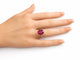 Bague 56.5 Bague en or gris 18K et tourmaline rose 58 Facettes LP1905