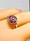 Bague 52 Bague en or blanc, rubis et diamants 58 Facettes AB733