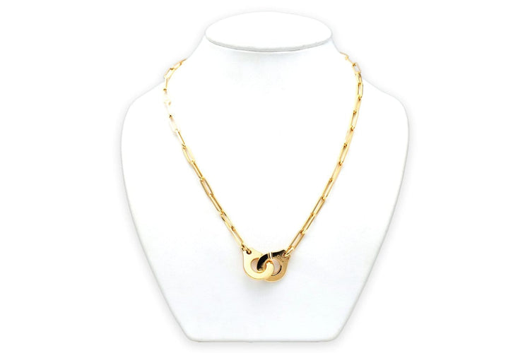 Collier Dinh Van Menottes XL - Collier en or jaune 18 carats 58 Facettes B876