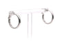 Boucles d'oreilles Boucles d'oreilles contemporaines en or blanc 18 carats 58 Facettes B880