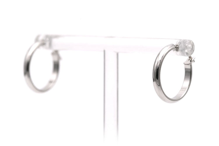 Boucles d'oreilles Boucles d'oreilles contemporaines en or blanc 18 carats 58 Facettes B880