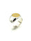 Bague 52 Hermès Clou de selle - Bague en argent et or jaune 58 Facettes HERMES BG