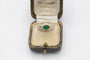 Bague 53 Bague vintage en or jaune avec émeraude et diamants 58 Facettes 12077