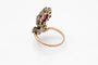Bague 52 Bague Art nouveau en or jaune, platine, diamants et rubis synthétique 58 Facettes 10660