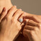 Bague 58 Bague cocktail florale en or blanc et diamants 58 Facettes