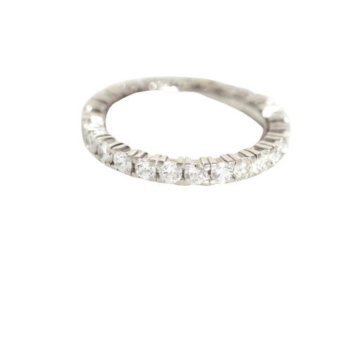 Bague 53 Eternity - Bague en or blanc et diamants 58 Facettes HJ250249