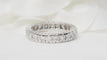Bague 49 Alliance américaine en platine et diamants, 0,92 ct 58 Facettes 30685