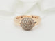 Bague 48 Bague boule en or rose et diamants cognac 58 Facettes 33256