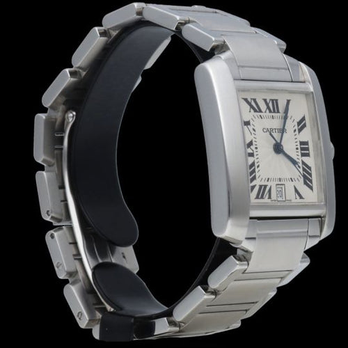 Montre Cartier Tank Française - Montre en acier 58 Facettes MT45215