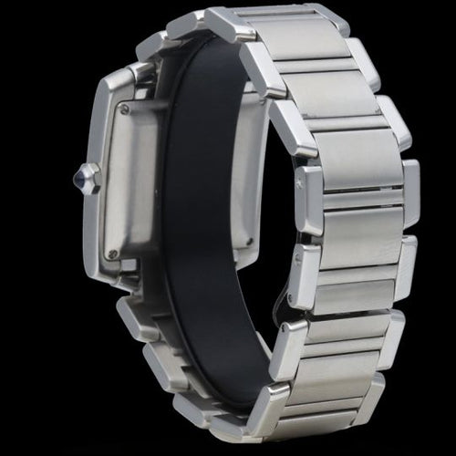 Montre Cartier Tank Française - Montre en acier 58 Facettes MT45215