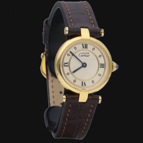 Montre Cartier Must de Cartier - Montre en argent vermeil 58 Facettes MT46876