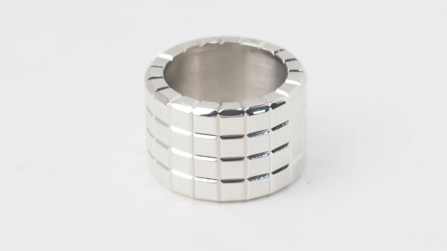 Bague 52 Chopard Ice Cube - Bague en or blanc 58 Facettes 32990