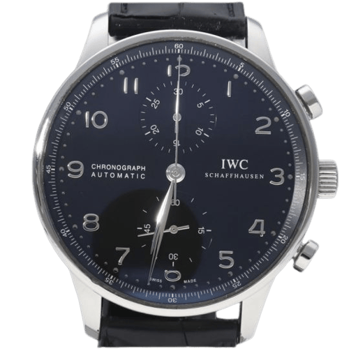 Montre IWC Portugieser - Montre chronographe en acier 58 Facettes MT46865