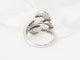 Bague 55 Bague en or blanc et diamants 58 Facettes 33085
