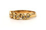Bague 49 Bague contemporaine en or jaune 18 carats et diamants 58 Facettes 23830