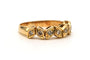 Bague 49 Bague contemporaine en or jaune 18 carats et diamants 58 Facettes 23830