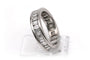 Bague 52 Alliance américaine - Bague en or blanc et diamants baguette 58 Facettes 23831