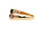 Bague 54 Bague contemporaine en or jaune 18 carats, grenats, citrines, améthystes, péridots et topazes 58 Facettes B881