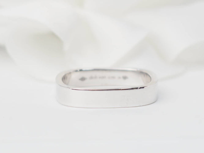 Bague 57 Dinh Van - Bague carrée en or blanc 58 Facettes 32037