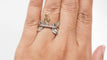 Bague 54 Bague breloques en or jaune et blanc 18k avec diamants 0,15 ct 58 Facettes 21505
