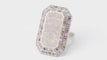 Bague Carolina Bucci - Bague Emerald Cut en or blanc et diamants 58 Facettes 32862