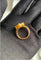 Bague 50 Van Cleef Arpels - Bague Vintage Alhambra en or jaune, œil de tigre et diamant 58 Facettes jnci48