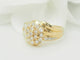 Bague 52 Bague pavée de diamants en or jaune 58 Facettes 33391