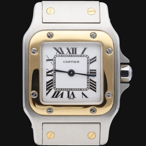 Montre Cartier Santos de Cartier Galbée PM - Montre en or jaune et acier 58 Facettes MT46891