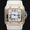 Montre Cartier Santos de Cartier Galbée PM - Montre en or jaune et acier 58 Facettes MT46891