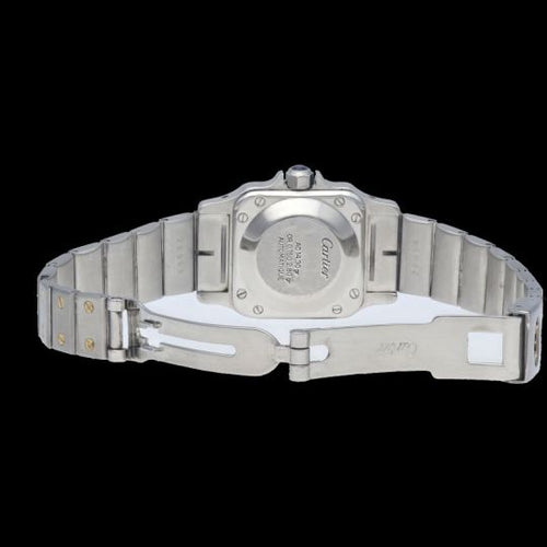 Montre Cartier Santos - Montre dame en or jaune 18 ct et acier 58 Facettes MT46892