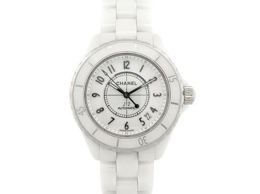 Montre Chanel J12 - Montre automatique 38 mm en céramique blanche 58 Facettes 275140