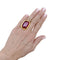 Bague 53 Pomellato Cardinale - Bague en or jaune et tourmaline rouge 58 Facettes 35661
